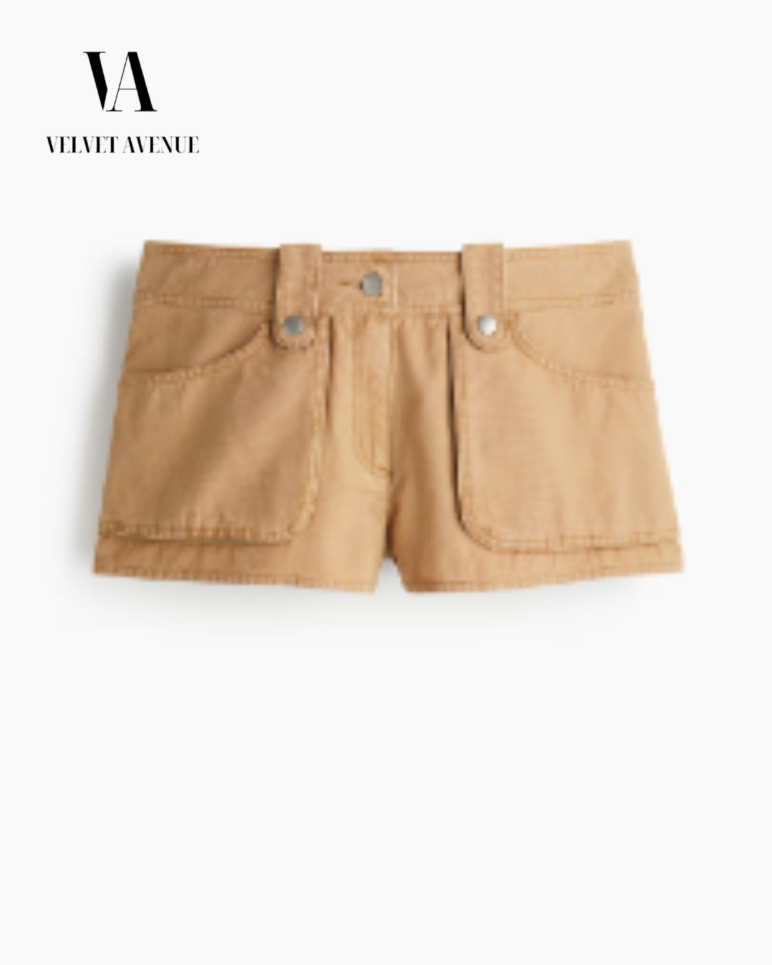 Dark Beige Corduroy Shorts