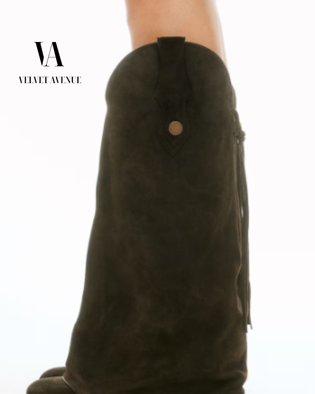 Suede Western Boots – Luxury Knee-High Style