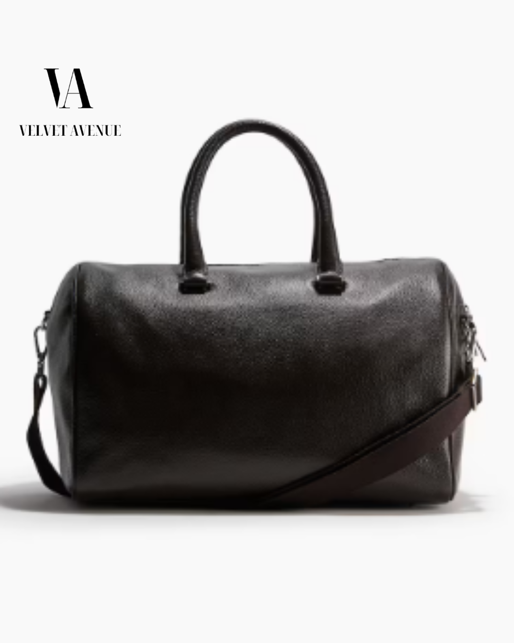 Brown Leather Duffle Bag