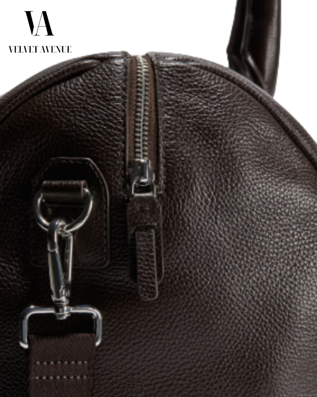 Brown Leather Duffle Bag