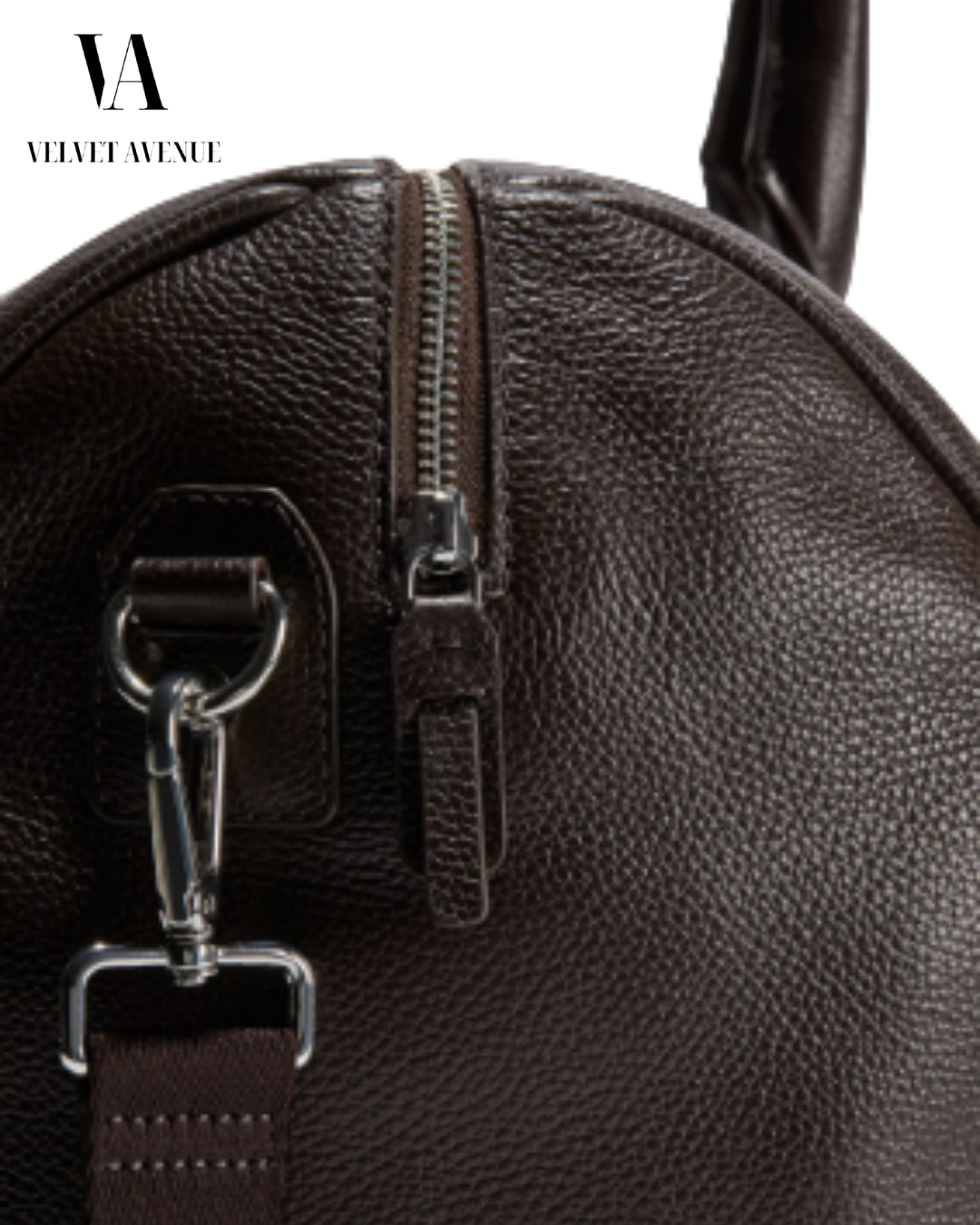 Brown Leather Duffle Bag