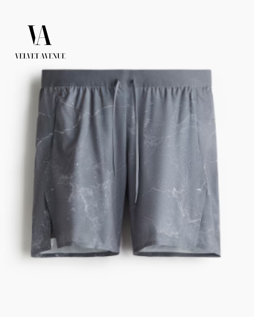 Men’s Gray Marble Training Shorts