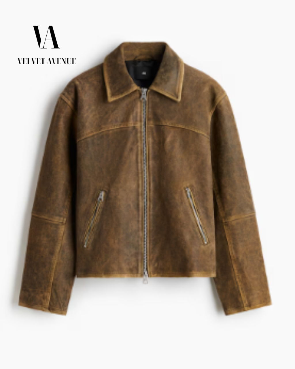 Vintage Brown Leather Jacket