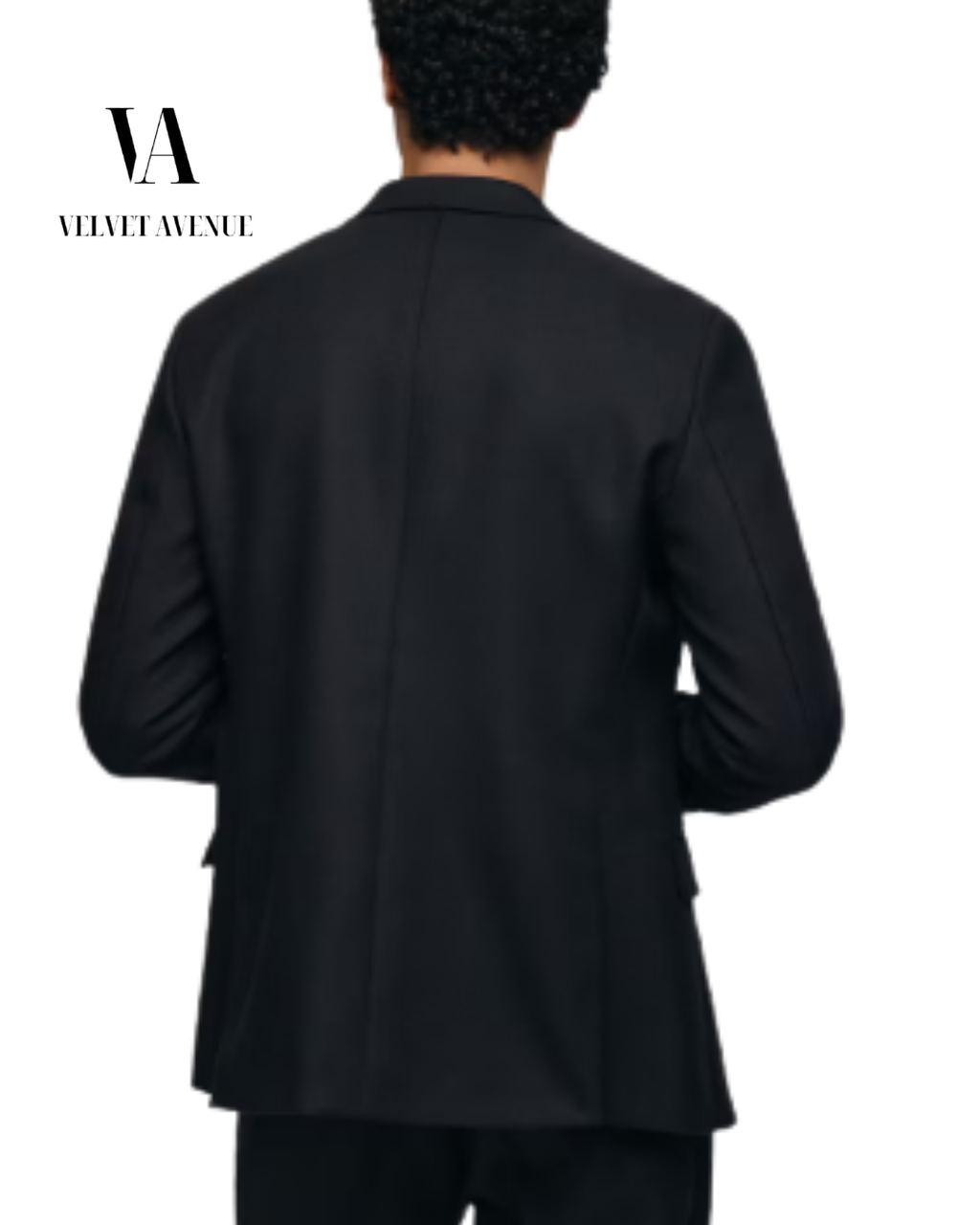 Classic Black Double-Breasted Blazer