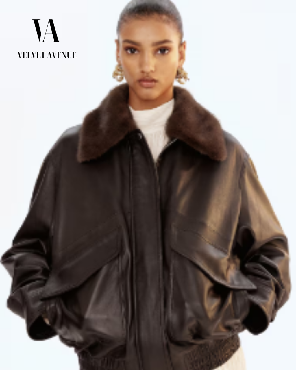 Leather Aviator Jacket