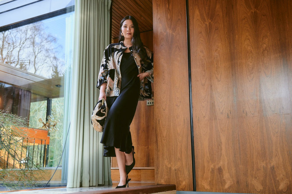 Crane Black Velvet Jacket