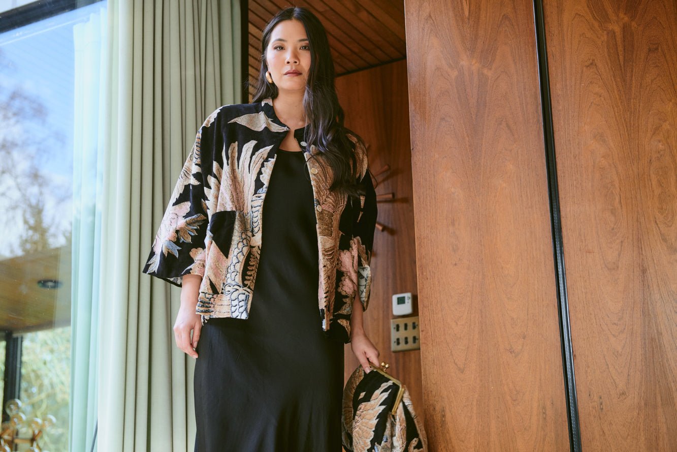 Crane Black Velvet Jacket