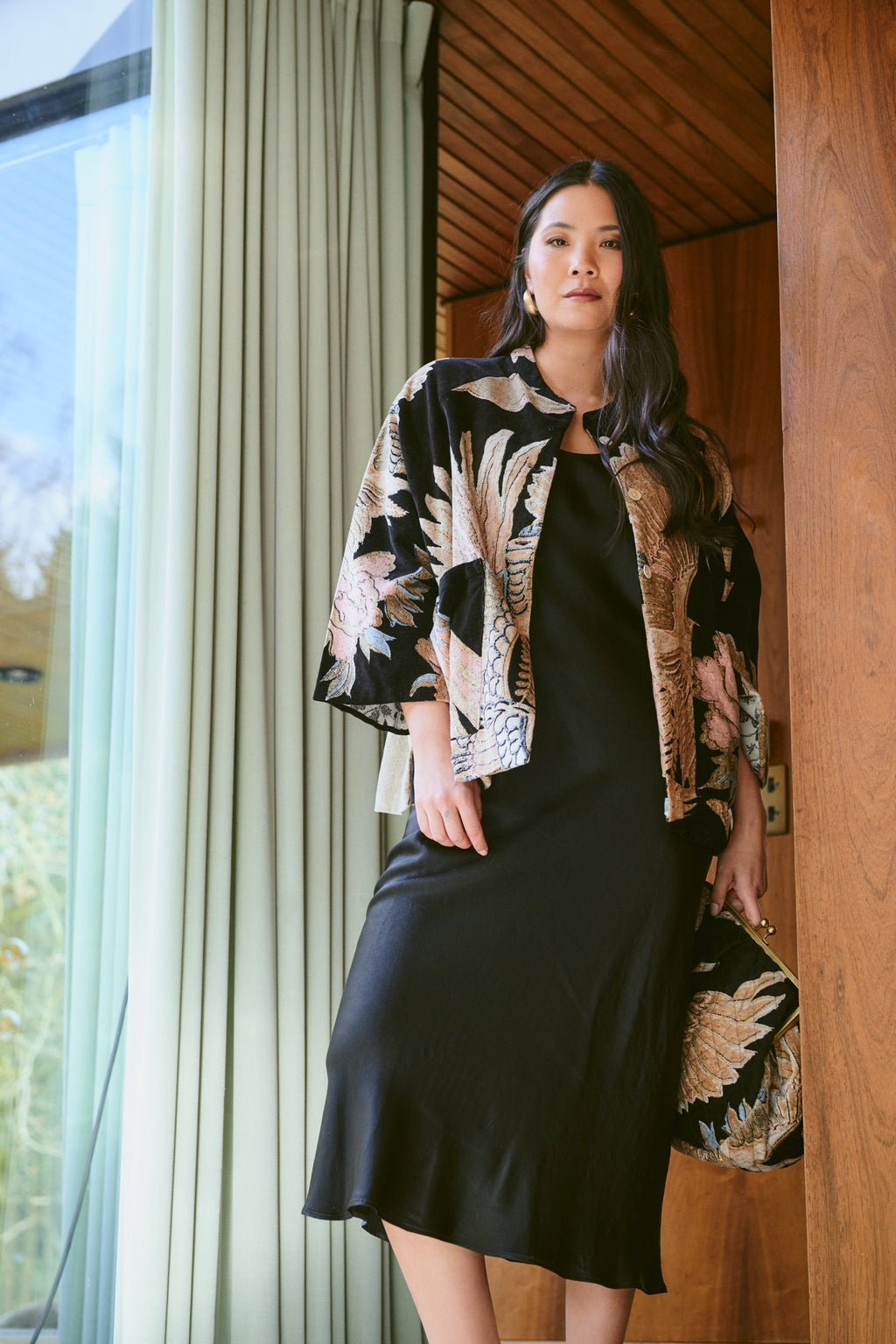 Crane Black Velvet Jacket