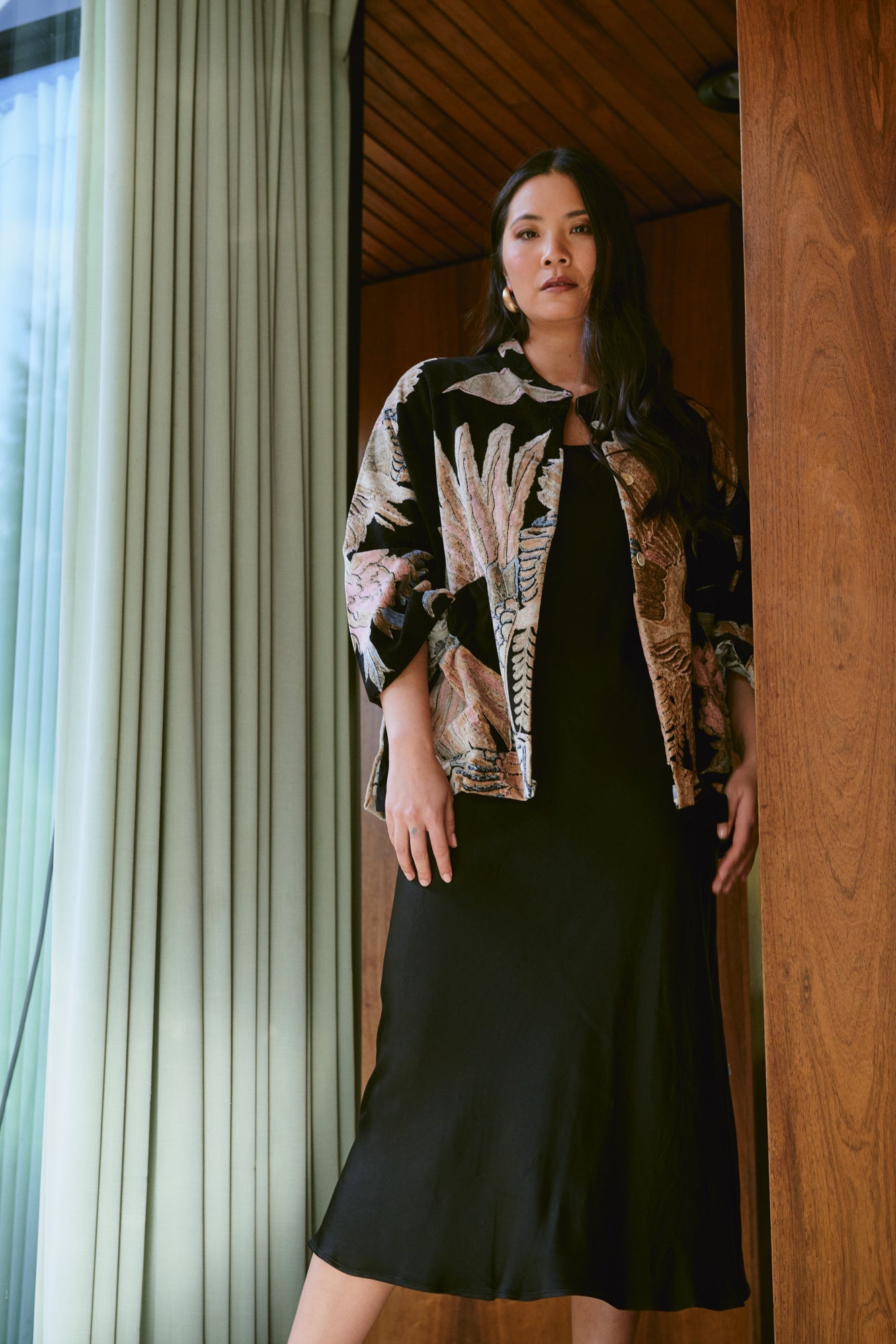 Crane Black Velvet Jacket