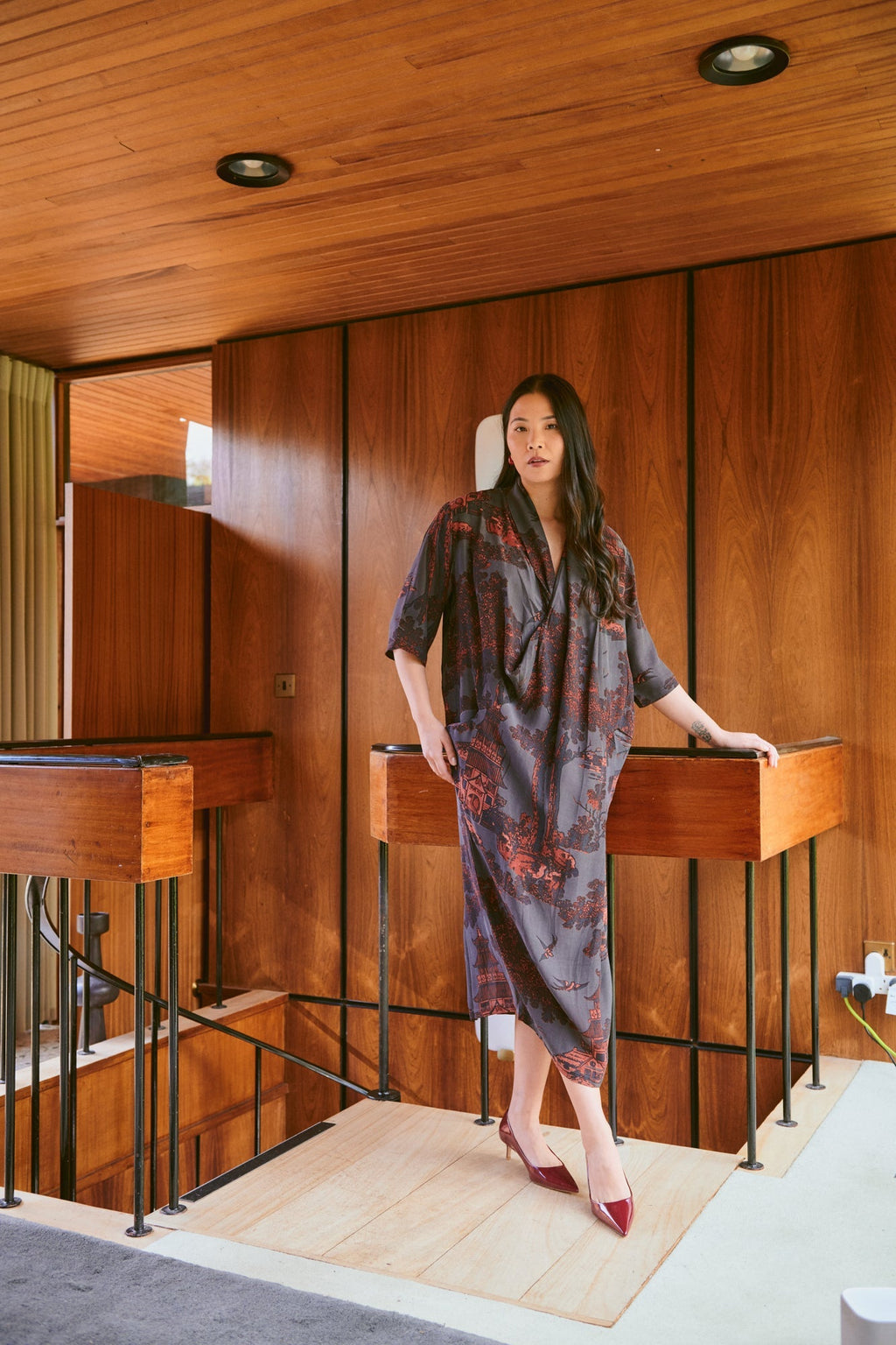 Pagoda Pewter Rachel Dress