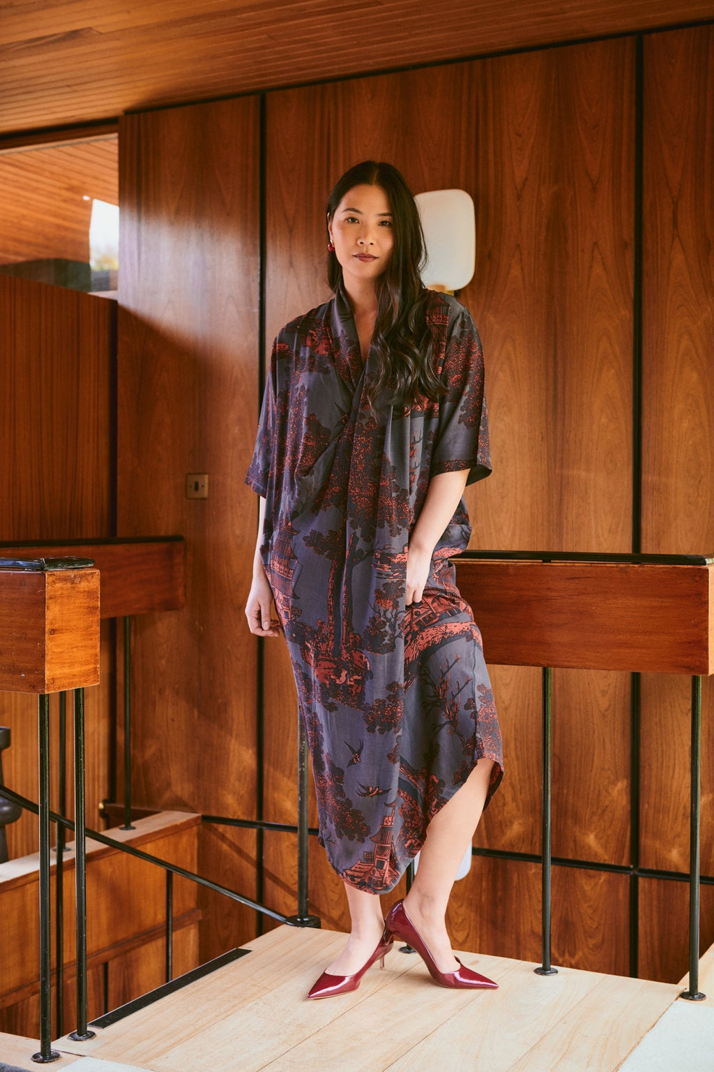 Pagoda Pewter Rachel Dress