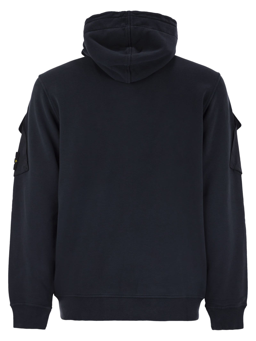 Stone Island Hoodie With Zip And Sleeve Pockets